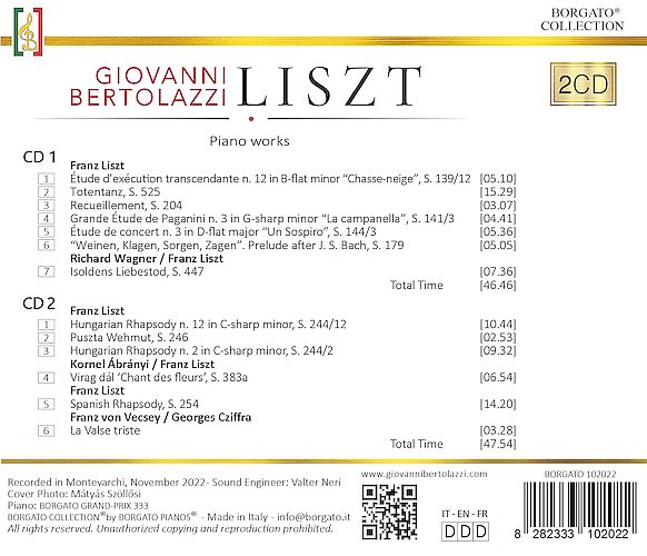 2CD Liszt-Bertolazzi Borgato Pianos